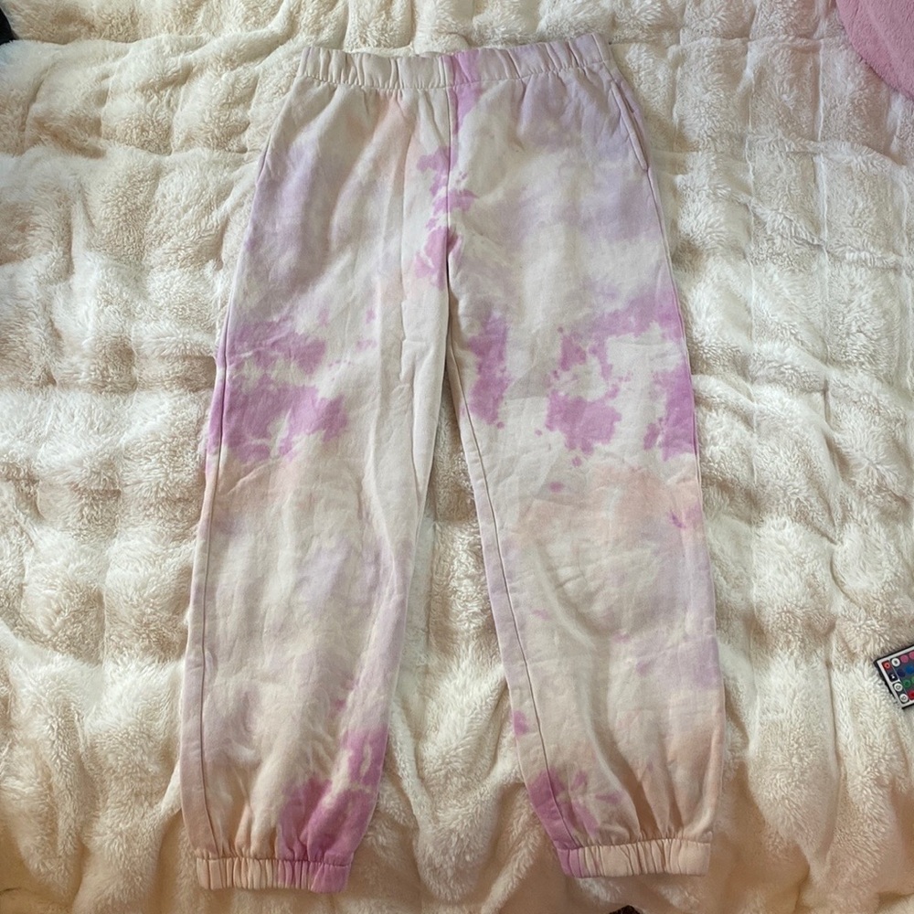 COPY - pink and white tie-dye sweatpants from target